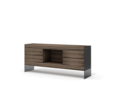 GS-5 Греденция Глазго лимба темная/стекло тонированное