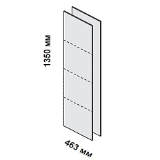 156258 Декоративные боковые панели для ящиков шкафа-греденции Enosi Белый LS (68)