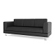 Сити-3 Диван 3-мест. 211x77x80 см Boom midnight черный