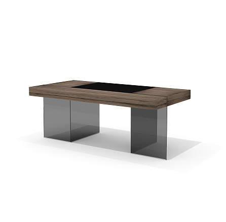 GS-1N Стол руководителя лимба темная/стекло тонированное