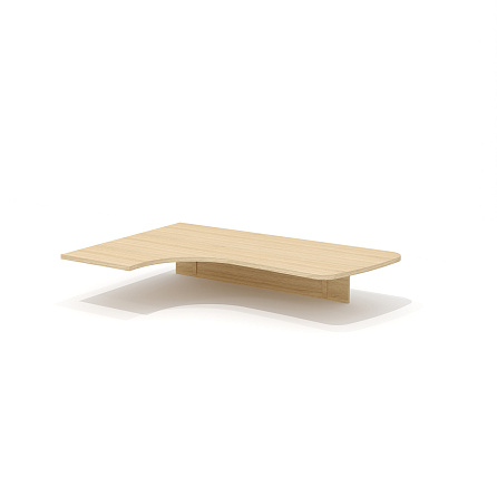 GLM-117L Столешница эргономичная 160x110x29,5 Гамма-Люкс / Gamma-Lux дуб Виченца