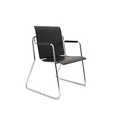 RT-883P Кресло пластик, ANJI RONGTAI FURNITURE FACTORY обивка черный