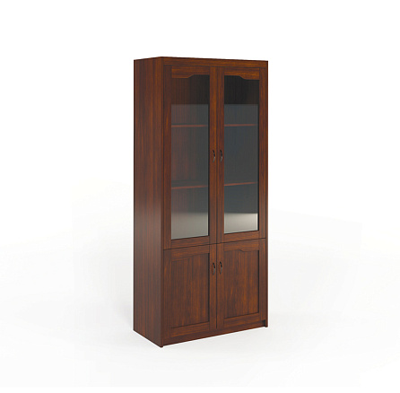 22500 Шкаф комбинированный 90x46x200 HARVARD орех англ