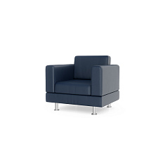 Сити-1 Кресло 1-мест. 91x77x80 см Art-Vision 106 тёмно-синий