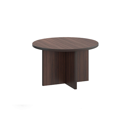 102 905 Стол круглый d=128x75 FORTE орех  WA