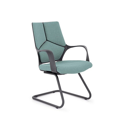 Айкью Н/п CH-710 BL Кресло ткань бирюзовый QH21-1307, полозья черный