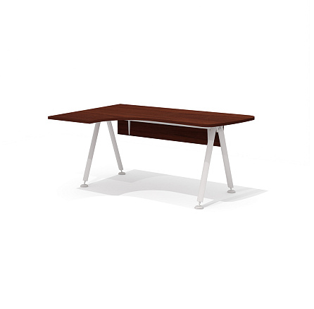 GM-104L + G-86 Эргономичный стол на металлокаркасе левый Gamma орех Артемид