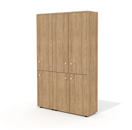 Шкаф для документов (комплектация 29) 123,6х37х200,8 Рио Директ / Rio Direct вяз швейцарский/беж