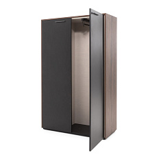 108 602 KR/BL Шкаф гардероб 100x45xh171,6 Murano дуб кальяри /черный матовый