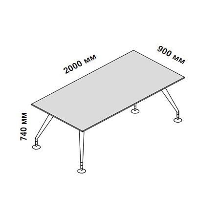 156304 Стол для кабинета Enosi Белый LS (68)