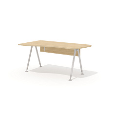 GM-119L + G-86 Эргономичный стол на металлокаркасе левый Гамма дуб Виченца / беж
