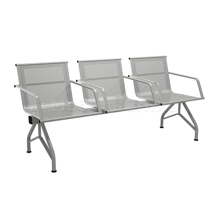 ФЕРРУМ СМ 86/3-03 Многоместная секция металл, каркас металл серебристый металлик