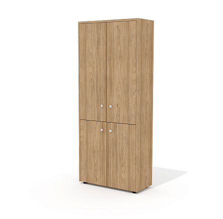 Шкаф для документов (комплектация 4) 83,6х37х200,8 Рио Директ / Rio Direct вяз швейцарский/беж