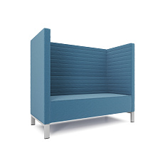 Руссо-2.2Т  Диван 2-мест. 158x73x134 см микрошенилл Lounge 21 море