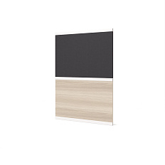 D-160-120.3 Наполнение с риг.ЛДСП/Ткань 120x2,5x160 Deli ясень Шимо/микр. Lounge 14 асфальт/анод