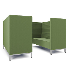 Руссо-3.3Т Переговорная 6-мест. 220x188x134 см микрошенилл Lounge 25 трава