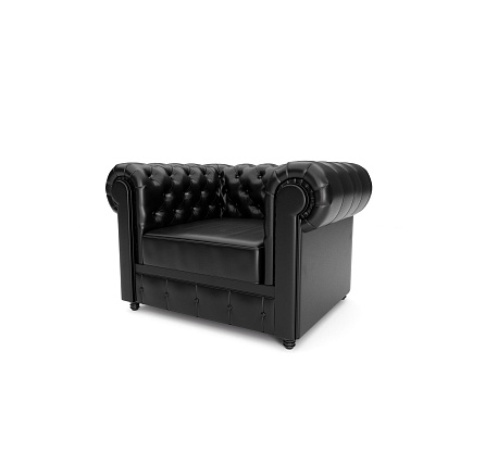 Честер-1 Кресло 1-мест. 115x91x72 см Art-Vision 201 черный