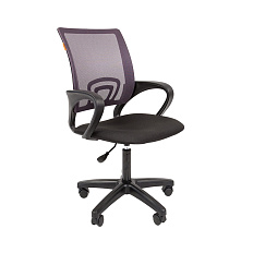 696 Chairman Кресло ткань,крест.пластик обивка серый TW-04, каркас черный, 07004042