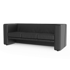 Тайм-3 Диван 3-мест. 184x71x67 см Boom midnight черный