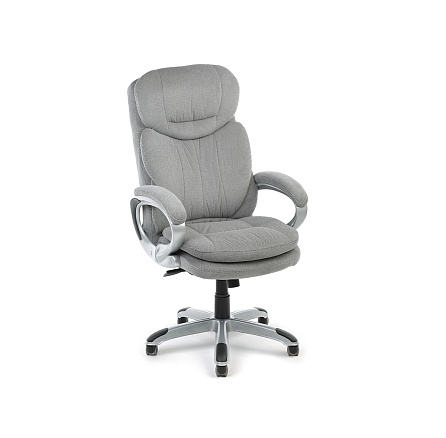 Boss T Кресло ткань, крестовина пластик обивка серый, каркас серебристый