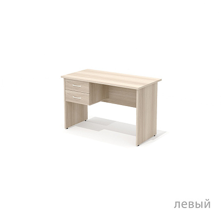 А-62 Стол прямой с тумбой 120x60x75 Агат ясень Шимо N