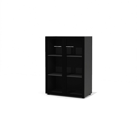 KV-44 + KV-04.1L + KV-04.1R Шкаф Kvins антрацит / стекло тонированное