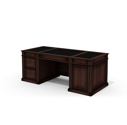 Dan-200.2 Стол руководителя 201x91x78 Dante орех бреннерский/орех темный