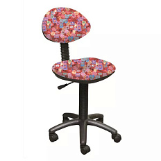 Логика Кресло для сотрудников ткань марки T-49, крестовина черный Мебельком