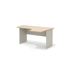 G-104R Стол эргономичный 160x110x75 Gamma дуб выбеленный N/беж