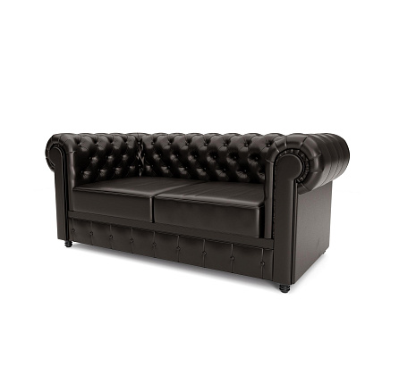 Честер-2 Диван 2-мест. 174x91x72 см Art-Vision 348 темно-коричневый