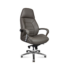 Porshe F181 dark grey leather Кресло кожа+к/з темно-серый, крестовина алюминий