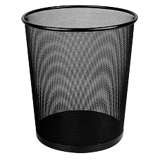382171 Корзина для бумаг Deli E9189 круглая 16л. мет.сетка черный