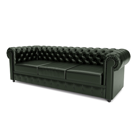 Честер-3 Диван 3-мест. 226x91x72 см Art-Vision 208 зеленый