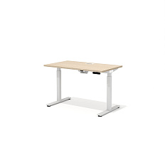 DD-70-4.3 + DD-1601-DD02 Прямой стол (подъёмный механизм) с заглушками Drive дуб выбеленный