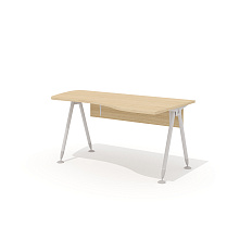 GM-119R + G-86 Эргономичный стол на металлокаркасе правый Гамма дуб Виченца / беж