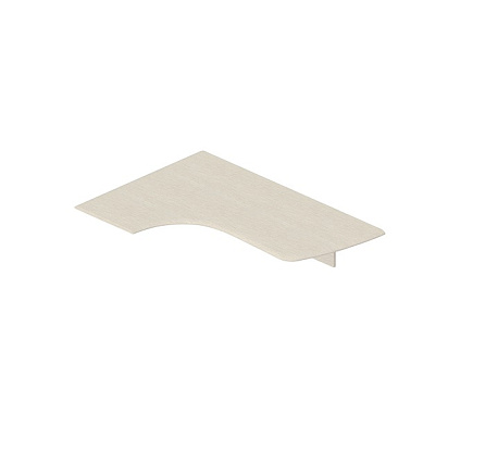 GLM-117L Столешница эргономичная 160x110x29,5 Gamma-Lux дуб выбеленный ТР-208 /беж