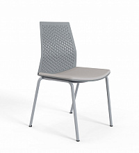 LAMI A Кресло для посетителей серый пластик, на ножках